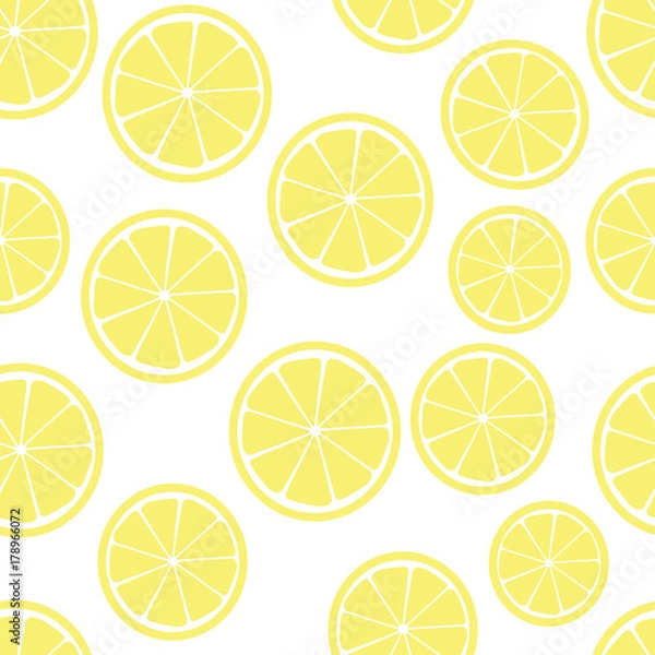 Fototapeta plasterki cytryny wzór