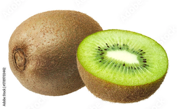 Fototapeta Kiwi fruit isolated on white background