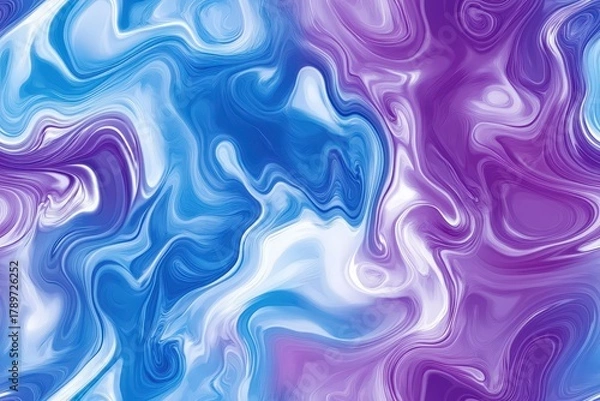 Fototapeta Abstract design of swirling colors in a vibrant pattern. Seamless pattern.