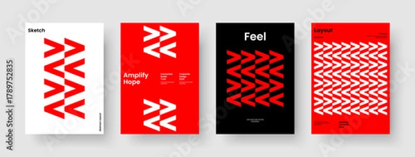 Fototapeta Geometric Brochure Layout. Creative Business Presentation Design. Abstract Book Cover Template. Background. Flyer. Banner. Report. Poster. Journal. Leaflet. Magazine. Notebook. Handbill. Portfolio