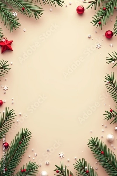 Obraz christmas greeting card