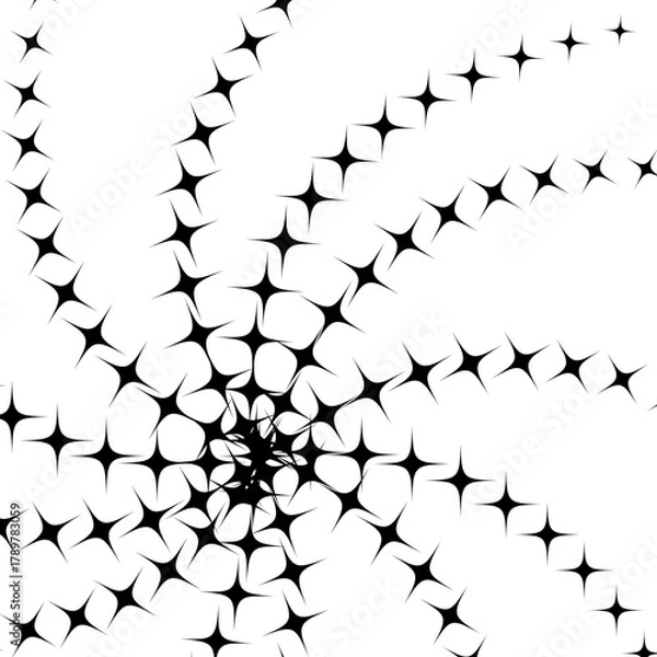 Fototapeta Black and white abstract geometric composition