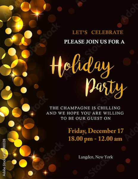 Obraz Holiday party invitation