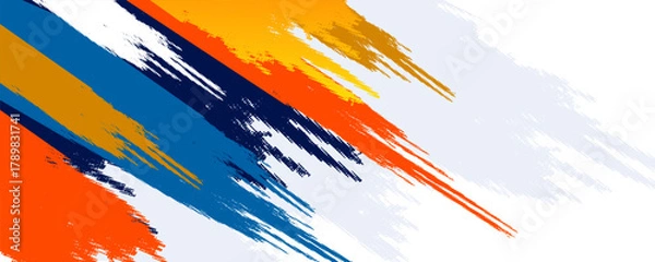 Fototapeta Colorful silhouette style design, grunge. Design concept to celebrate national sports day of badminton and basketball. Sports