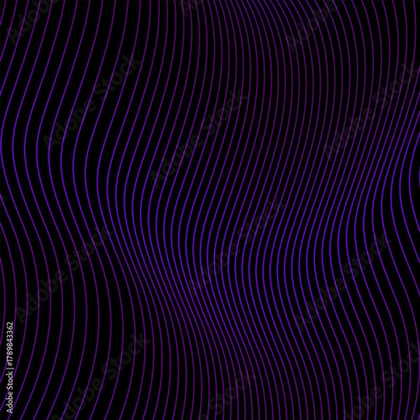 Fototapeta Blue Flowing Wave Lines Abstract Dynamic Background Design