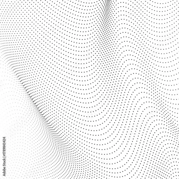 Fototapeta Cyberpunk Dot Grid Pattern Futuristic Abstract Surface Background Design