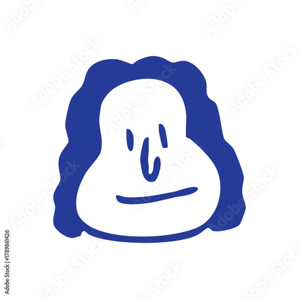 Obraz doodle face character