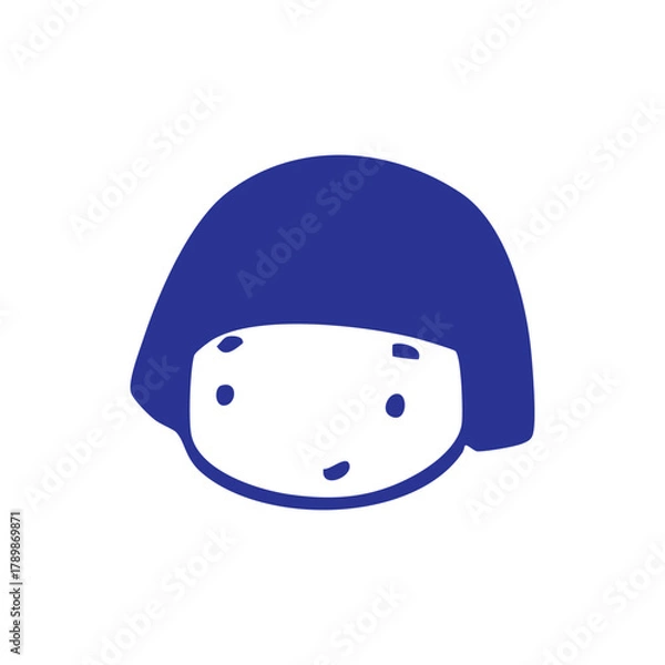 Obraz doodle face character