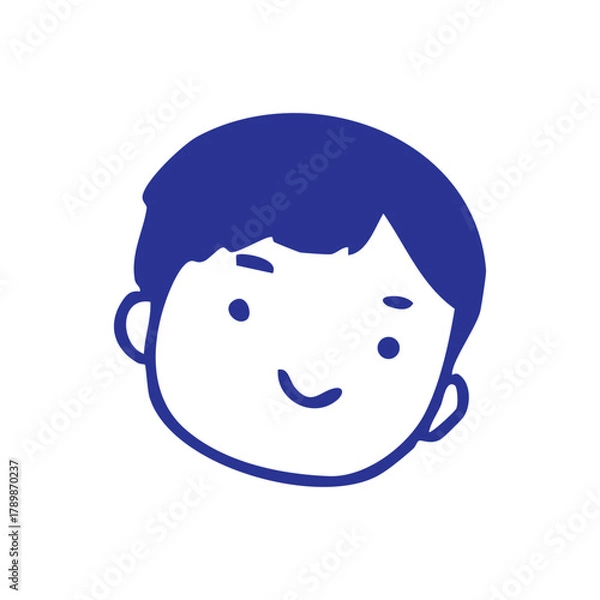 Obraz doodle face character