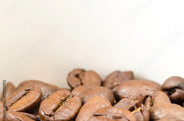 Fototapeta Coffee grain macro detail