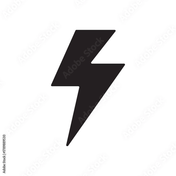 Fototapeta Lightning sign vector. Lightning icon