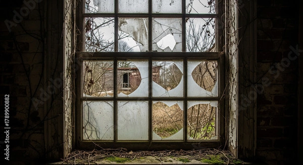 Obraz old abandoned building old situation