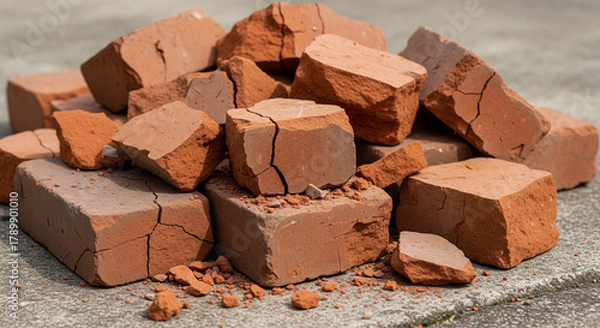 Obraz chocolate pieces on white