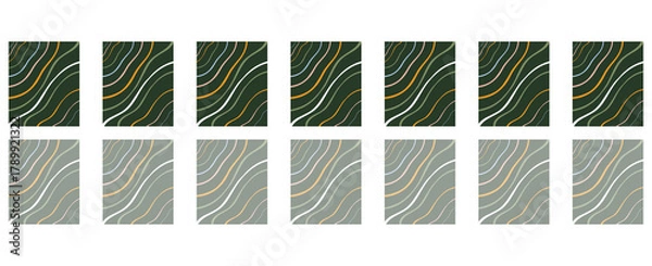 Fototapeta Minimal Pattern Squares – Repeating Texture – Isolated on Transparent Background Illustration Vector. Clean, repeating square tile pattern in nature tones. Ideal for packaging, backgrounds, textiles