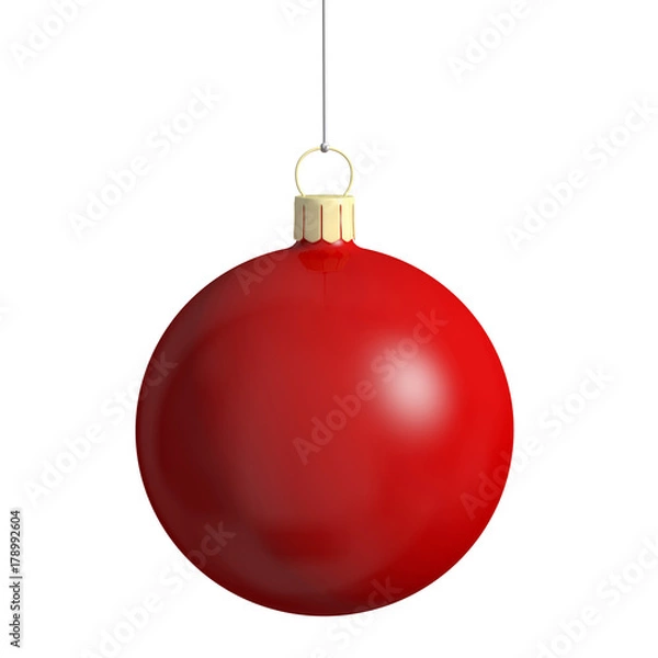 Obraz boule de noël rouge