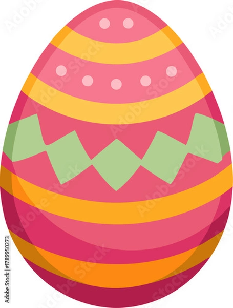 Fototapeta Easter egg , white background 