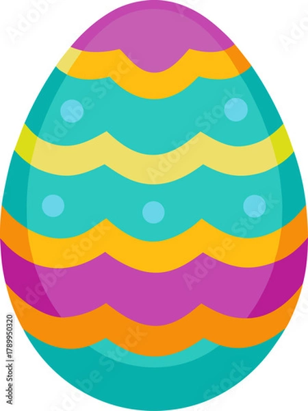 Fototapeta Easter egg , white background 