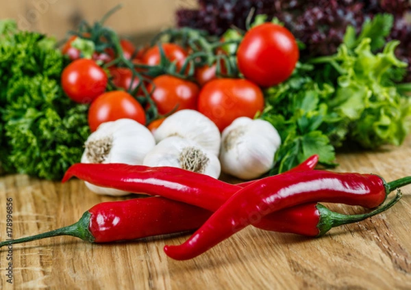 Fototapeta organic food background Vegetables