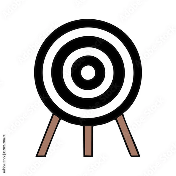 Obraz Archery Target Board on Stand