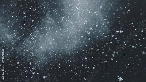 Fototapeta Abstract dark background with shimmering light particles and subtle glowing dust creating a magical and ethereal atmosphere