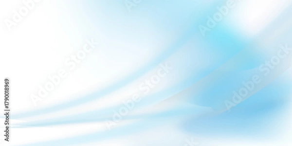 Fototapeta Modern blue wave background design, vector illustration