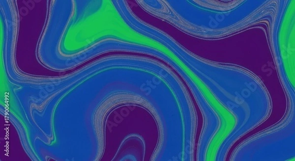 Obraz Vibrant swirling abstract marble texture with glitter accents