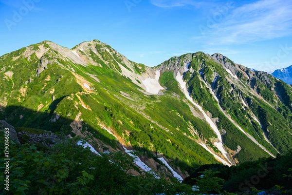 Obraz 針ノ木岳とスバリ岳