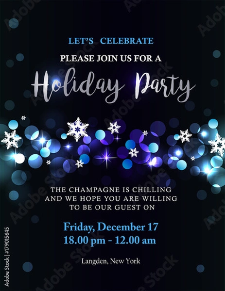 Obraz Holiday party invitation