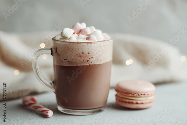 Obraz hot chocolate with marshmallows