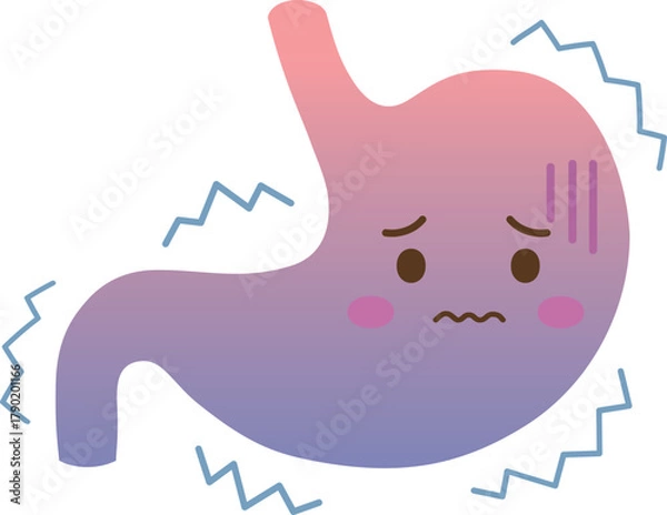 Fototapeta 震える胃