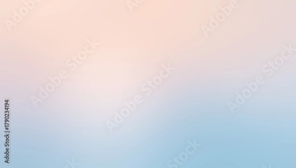 Fototapeta Abstract background soft peach pink to blue gradient abstract background pastel color blur abstract background