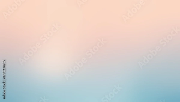 Fototapeta Abstract background warm peach pink and cool blue mix abstract background smooth gradient abstract background