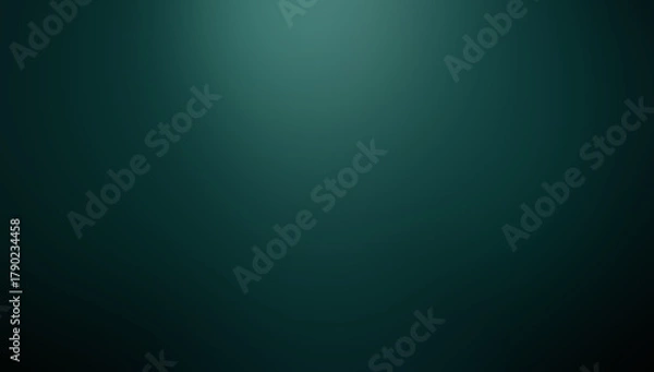Fototapeta Teal Abstract Background showing soft light and shadow blend like deep ocean water and glowing sky tone