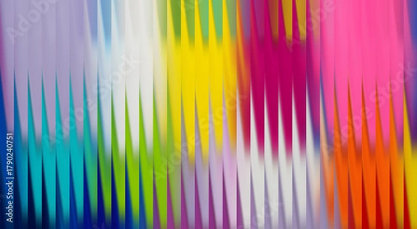 Fototapeta Vibrant and colorful wavy striped background, with an artistic look, showcasing an interplay of bright hues, creating a sense of energy and visual interest. 