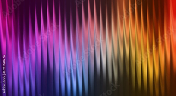 Fototapeta Colorful gradient vertical lines, vibrant and eye-catching
