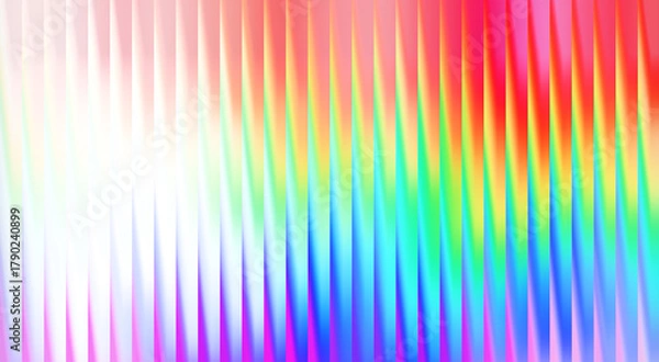 Fototapeta Abstract artwork with vibrant colors, featuring vertical lines with an intriguing display of light and hues