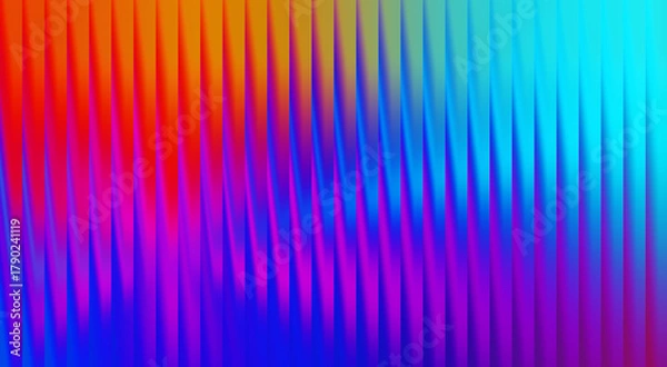 Fototapeta Abstract vibrant colorful vertical lines background. The lines create a sense of movement and visual interest, with a gradient of hues