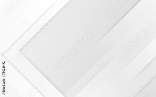 Fototapeta Gray geometric abstract background with layered shapes and smooth gradients