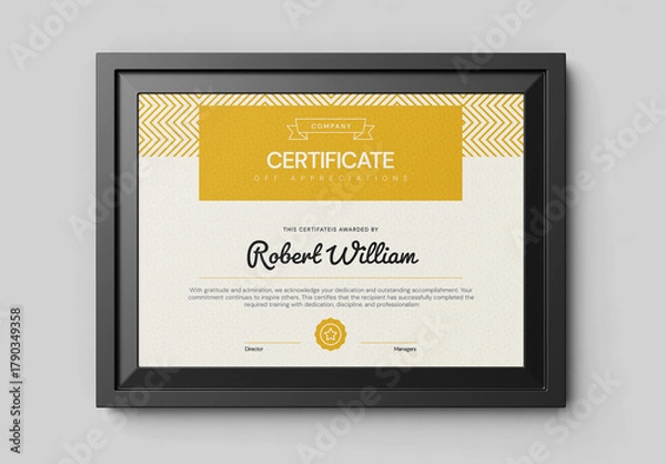 Fototapeta Certificate Template