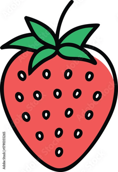 Fototapeta strawberry vector art