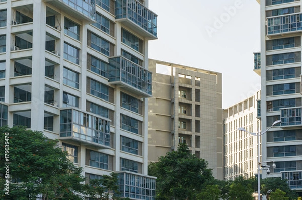 Fototapeta Architecture details, Modern Building Glass facade