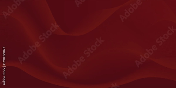 Fototapeta Contemporary technology cover design set. Luxury background with red line pattern (guilloche curves). Premium vector tech backdrop for business layout, digital certificate, formal brochure template