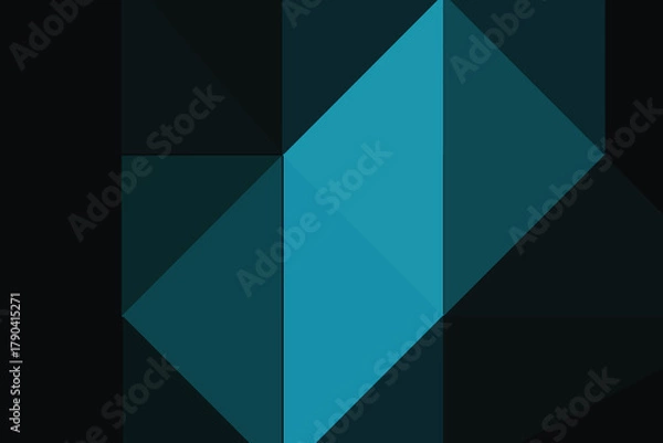 Fototapeta Dark BLUE vector polygon abstract background. Colorful abstract illustration with gradient. A completely new template for your business design.