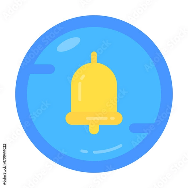 Obraz Notification Button Flat