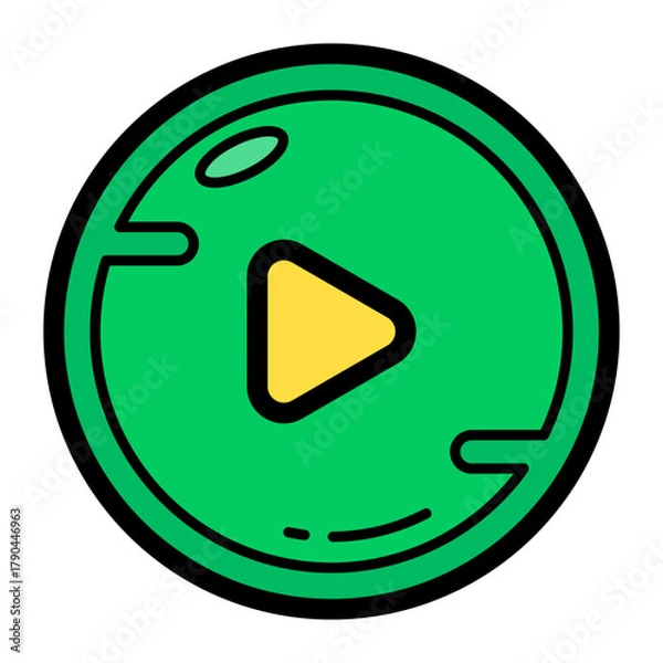 Obraz Play Button Filled