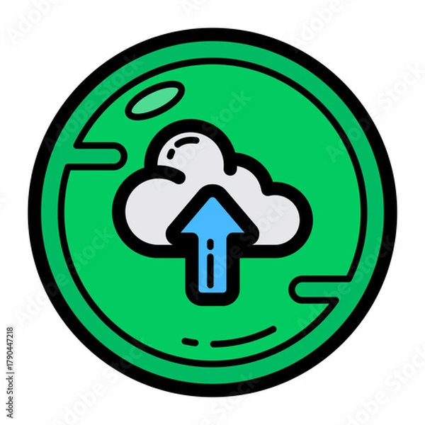 Obraz Upload Button Filled