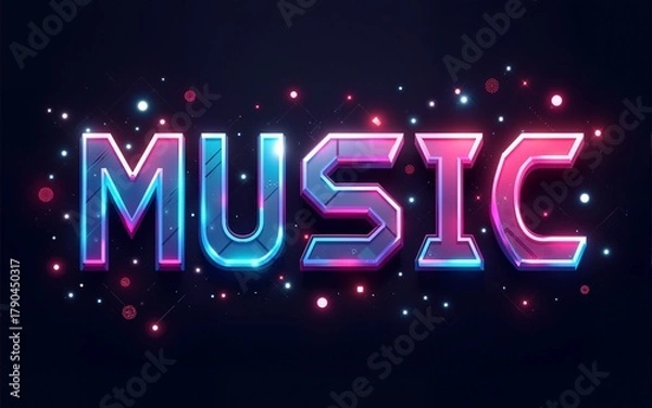 Obraz Abstract digital modern alphabet fonts. Typography technology electronic dance music future creative font. vector illustraion. High quality