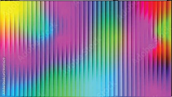 Fototapeta Vibrant Gradient Lines Background – Colorful Abstract Pattern