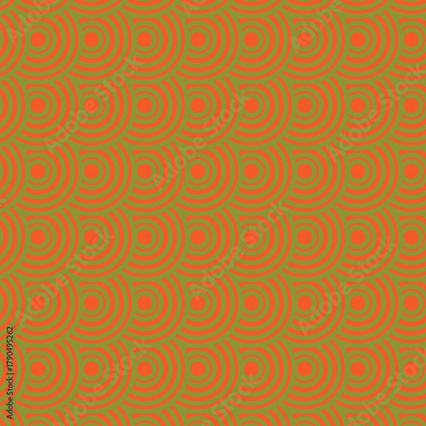 Obraz Yellow seamless geometric japanese waves pattern 