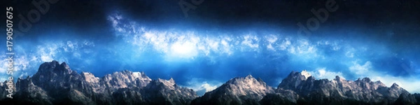 Fototapeta Nice skyline mountains